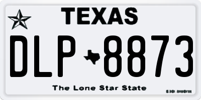 TX license plate DLP8873