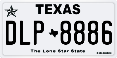 TX license plate DLP8886