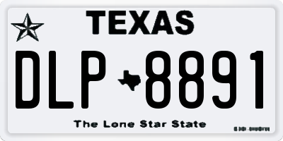 TX license plate DLP8891