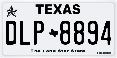 TX license plate DLP8894