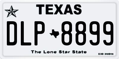 TX license plate DLP8899