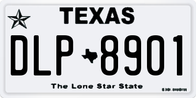 TX license plate DLP8901