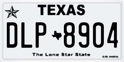 TX license plate DLP8904