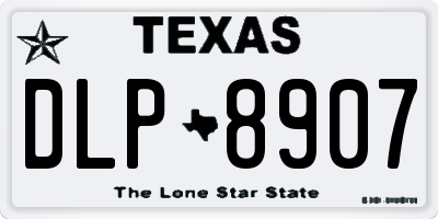TX license plate DLP8907