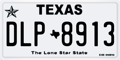 TX license plate DLP8913