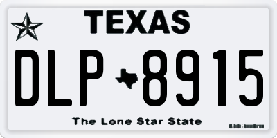 TX license plate DLP8915