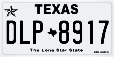 TX license plate DLP8917