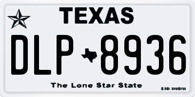 TX license plate DLP8936