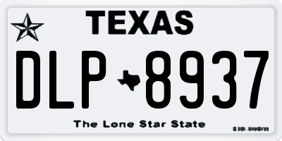 TX license plate DLP8937
