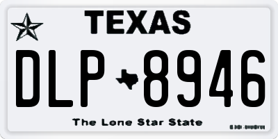 TX license plate DLP8946