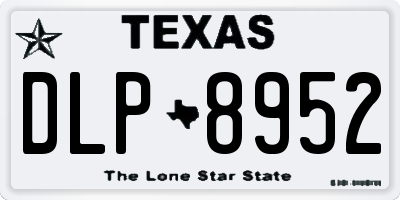 TX license plate DLP8952