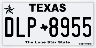 TX license plate DLP8955