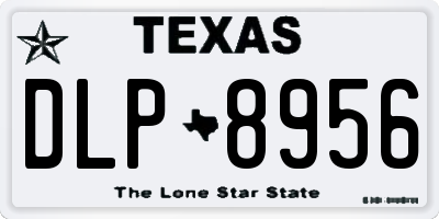TX license plate DLP8956