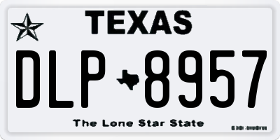 TX license plate DLP8957