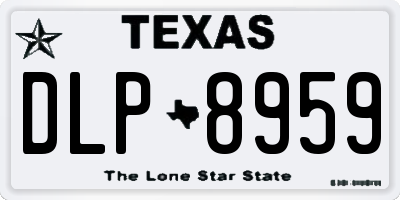 TX license plate DLP8959