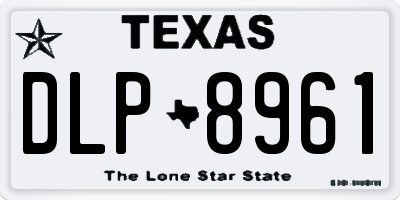 TX license plate DLP8961