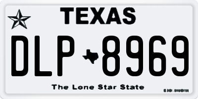 TX license plate DLP8969