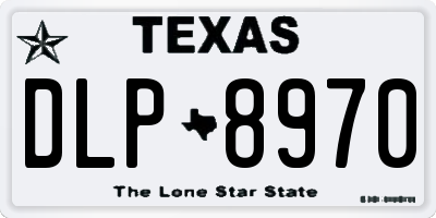 TX license plate DLP8970