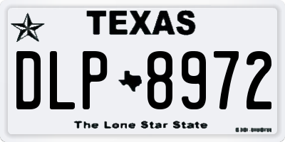 TX license plate DLP8972