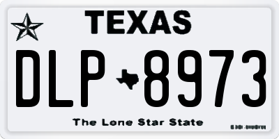 TX license plate DLP8973