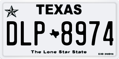 TX license plate DLP8974