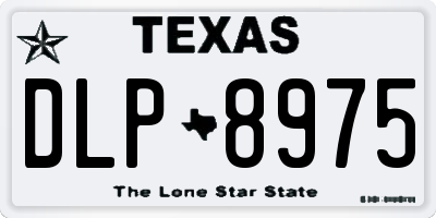 TX license plate DLP8975