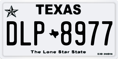 TX license plate DLP8977