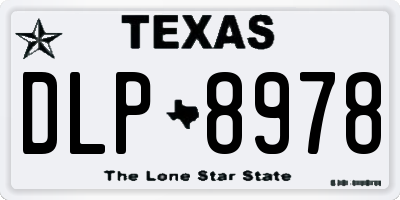 TX license plate DLP8978