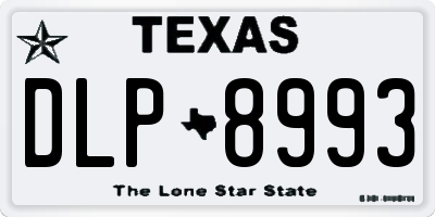 TX license plate DLP8993
