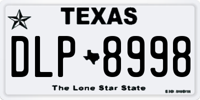 TX license plate DLP8998
