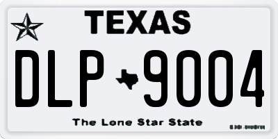 TX license plate DLP9004