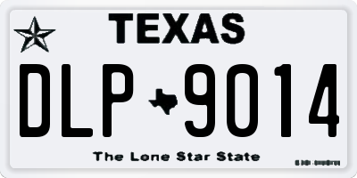 TX license plate DLP9014