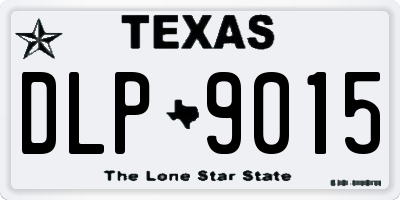 TX license plate DLP9015