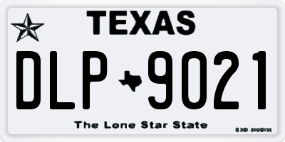 TX license plate DLP9021