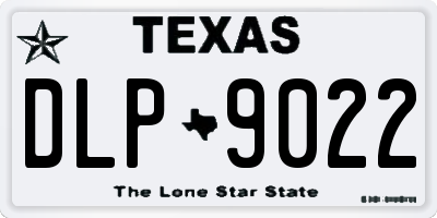 TX license plate DLP9022
