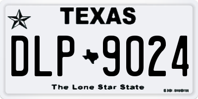 TX license plate DLP9024
