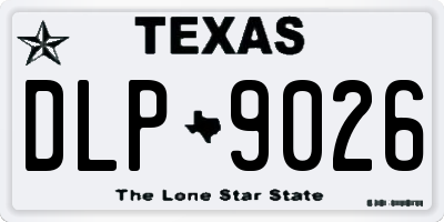 TX license plate DLP9026
