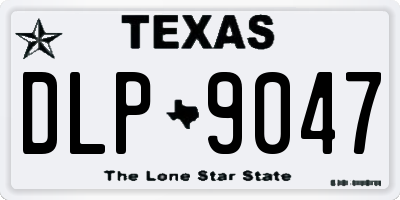 TX license plate DLP9047