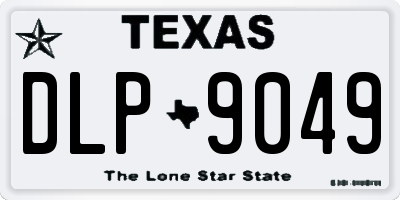 TX license plate DLP9049