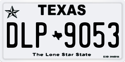 TX license plate DLP9053