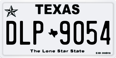 TX license plate DLP9054