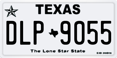 TX license plate DLP9055