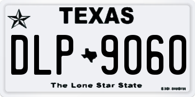TX license plate DLP9060