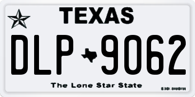 TX license plate DLP9062