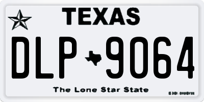 TX license plate DLP9064