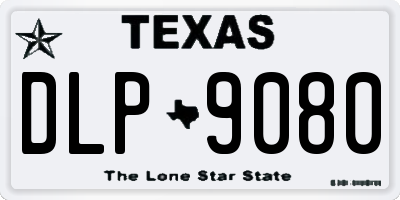 TX license plate DLP9080