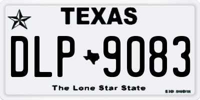 TX license plate DLP9083