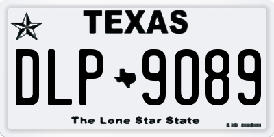 TX license plate DLP9089