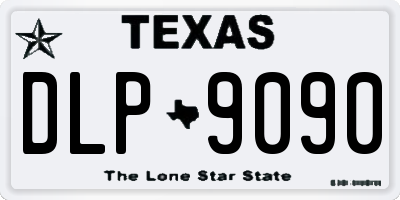 TX license plate DLP9090