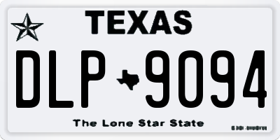 TX license plate DLP9094